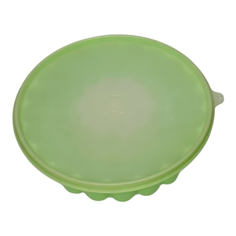 Vintage Tupperware Jello Mold 3 Piece Set Lime Green - Picture 1 of 7